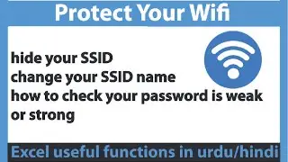 How to secure your your wifi | how to hide your ssid | how to change your ssid name  | protect wifi