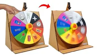 How To Make Spinning Wheel With Cardboard | How To Make a Spinning Wheel DIY