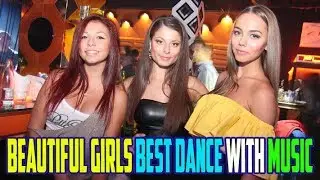 Beautiful Girls and a Great Night Club are Super Dancing with Music