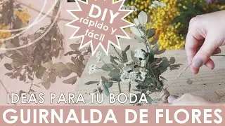 Crea una guirnaldas de flores para tu boda | Manualibodas