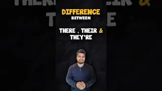 Learn the difference | There, Their & They're | English Grammar 