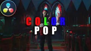 COLOR POP GLITCH EFFECT EASY- DaVinci Resolve 16 Tutorial