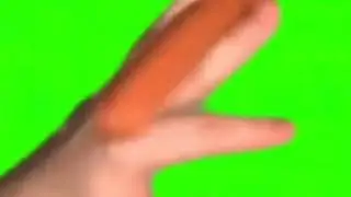 чел вертит сосиску футаж, зелёный фон, хромокей