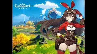 Genshin Impact #2 Учимся играть)))  Сильно не ругайтесь)