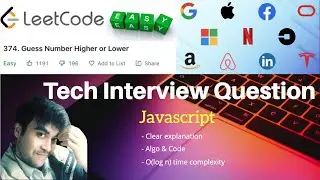 5. Guess Number Higher or Lower - Leetcode 374 Javascript solution