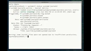 Journalctl - Viewing the logs in Systemd based Linux distributions