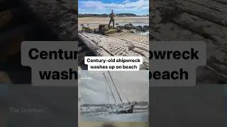 The Ada K. Damon, built in 1875, ran aground in 1909; a 53-foot section washed ashore this weekend.