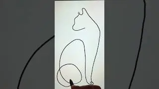 Very Easy Line Art 🐕 #drawing #art #satisfying #shorts