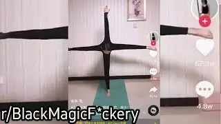 r/BlackMagicF*ckery | How is she standing like that??