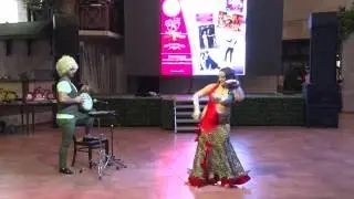 Oksana Nadolskaya, live tabla improvisation professional with Orhan Ismail, november, 2016