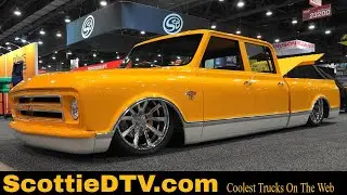 1967 Chevrolet 4 door Street Truck started as a 1967 Suburban SEMA Show Custom Pickup Truck