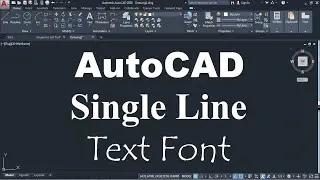 AutoCAD Single Line Text Font