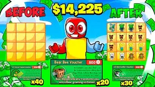 Spending $14,225 On Bear Bee Vouchers and Got TONS OF CUB BUDDIES! (+more vouchers) (Bee Swarm Sim)