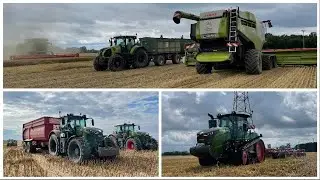 Erntehelfer in MV | 2x Claas Lexion 770 TT | Getreideernte 2021 | Fendt MT 943 | Fendt 942, 936,933
