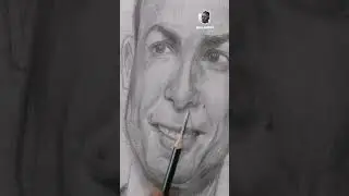 Freehand detail  drawing  Cristiano ronaldo[full video] utorial#drawingtutorial by man potrait.