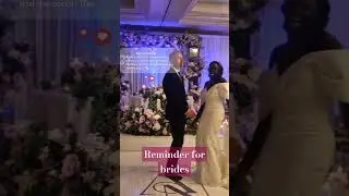 Reminder to brides.. 
