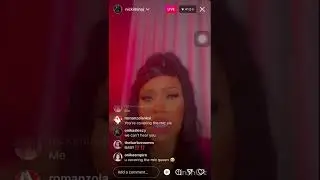 Nicki Minaj instagram live with Lilbaby