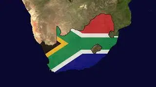 South Africa Flag Map | Free to Use Stock Footage