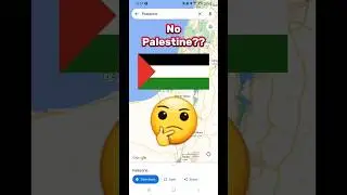 Palestine doesn't exist on the Google map? 🤔🤔