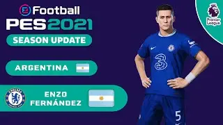 E. FERNÁNDEZ face+stats (Chelsea FC / Argentina NT) How to create in PES 2021