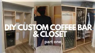 Transform Your Space with Custom Coffee Bar & Wardrobe