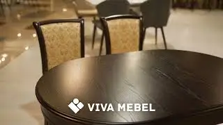 Стол Рубин теный орех и стулья С10 темный орех