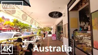 Walking tour of surfers paradise to main beach, Australia | 4K