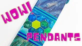 Wood and resin pendants- jewellery making.