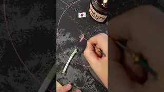 🇯🇵Japan Flag + Fuji Sakura: What Happens? 🌸🗻 #diy #scratchart  #painting