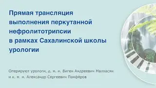 «Живая хирургия» в рамках Сахалинской школы урологии. Перкутанная нефролитотрипсия.