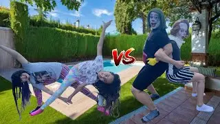 QUEM FIZER A MELHOR POSIÇÃO DE YOGA VENCE - COM BATGIRL, JOKER E IT A COISA