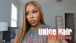 HONEST Review! First Time Trying This Blonde Highlight Precut Lace Wear & Go Wig Ft UNice Hair