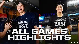 Highlights from ALL games on 9/26 (Dodgers clinch NL West, Yankees clinch AL East!)