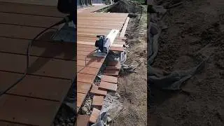 Строительство террасы - обрезка доски 🧤🏠