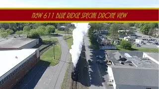 Norfolk and Western 611, Spencer to Asheville Drone View