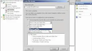 Configuring File Screening and Storage Reports