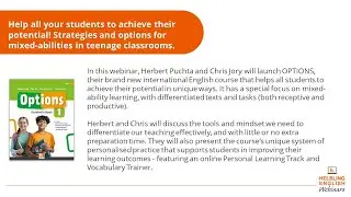 Herbert Puchta & Chris Jory - Strategies and options for mixed-abilities in teenage classrooms