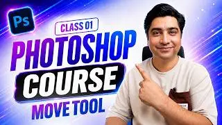 Move Tool - Adobe Photoshop Course in Urdu / Hindi - Class 1