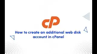 How to create an additional web disk account in cPanel - Hostkicker