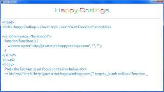 JavaScript | 'onBlur' Event