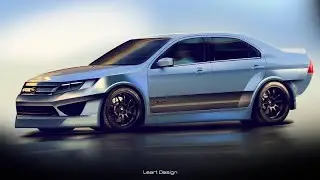 Ford Fusion Wide Body Photoshop Virtual Tuning