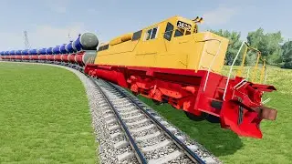 Realistic Train Crashes #30 - Beamng.Drive