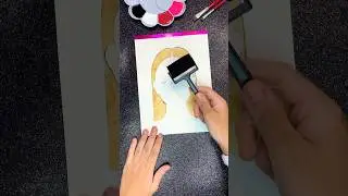 Creative painting with spilled coffee ☕️🖌️ 