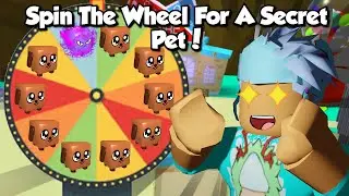 roblox Bgs spin the wheel for a secret pet😱(bubble gum simulator)