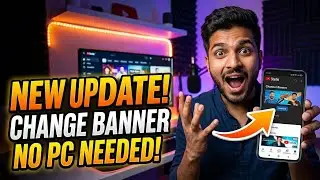#YOUTUBE_NEW_UPDATE | You can upload channel banner | Without Google Chrome | Usama Khan Tips |