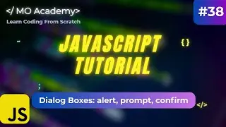 JavaScript Dialog Boxes Explained | alert(), prompt(), confirm() Tutorial (2025–2026)