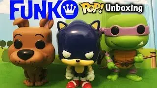 Funko Pop Sonic, Ninja Turtle and Scooby-Doo Unboxing!