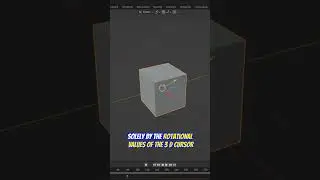 Mastering CURSOR ORIENTAION in Blender: Boost Your Workflow!