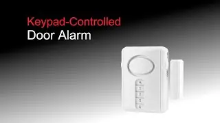 36018: GE-branded Keypad-Controlled Door Alarm - Setup & Install