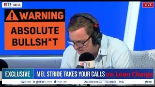 Mel spewing his usual #LoanChargeScandal BS on Radio